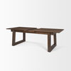 Takota 106.3'L x 39.3'W Rectangular Extendable Dining Table | Modern | Dark Brown Wood | Seats 8, by Mercana, 106.25" length x 39.25" width x 30.75" height thumbnail 12