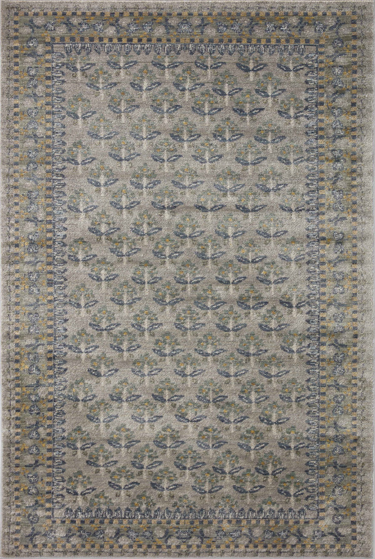 Rifle Paper Co. x Loloi Fiore Rug, 3'7" length x 5'7" width View 1