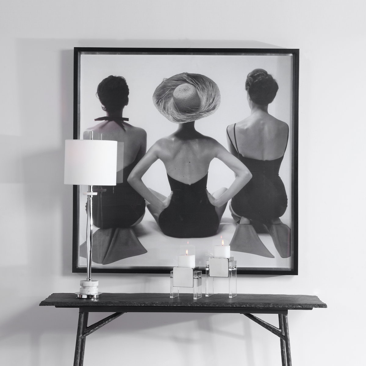Ladies' Swimwear 1959 Fashion Print, by Uttermost, 4'2.75" width x 4'2.75" height x 3" depth View 2