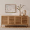 Teeda 4 Door Sideboard Natural thumbnail 7