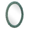 Bonaire Teal Blue Oval Mirror, by Uttermost, 26.5" width x 34.5" height x 2.5" depth thumbnail 5