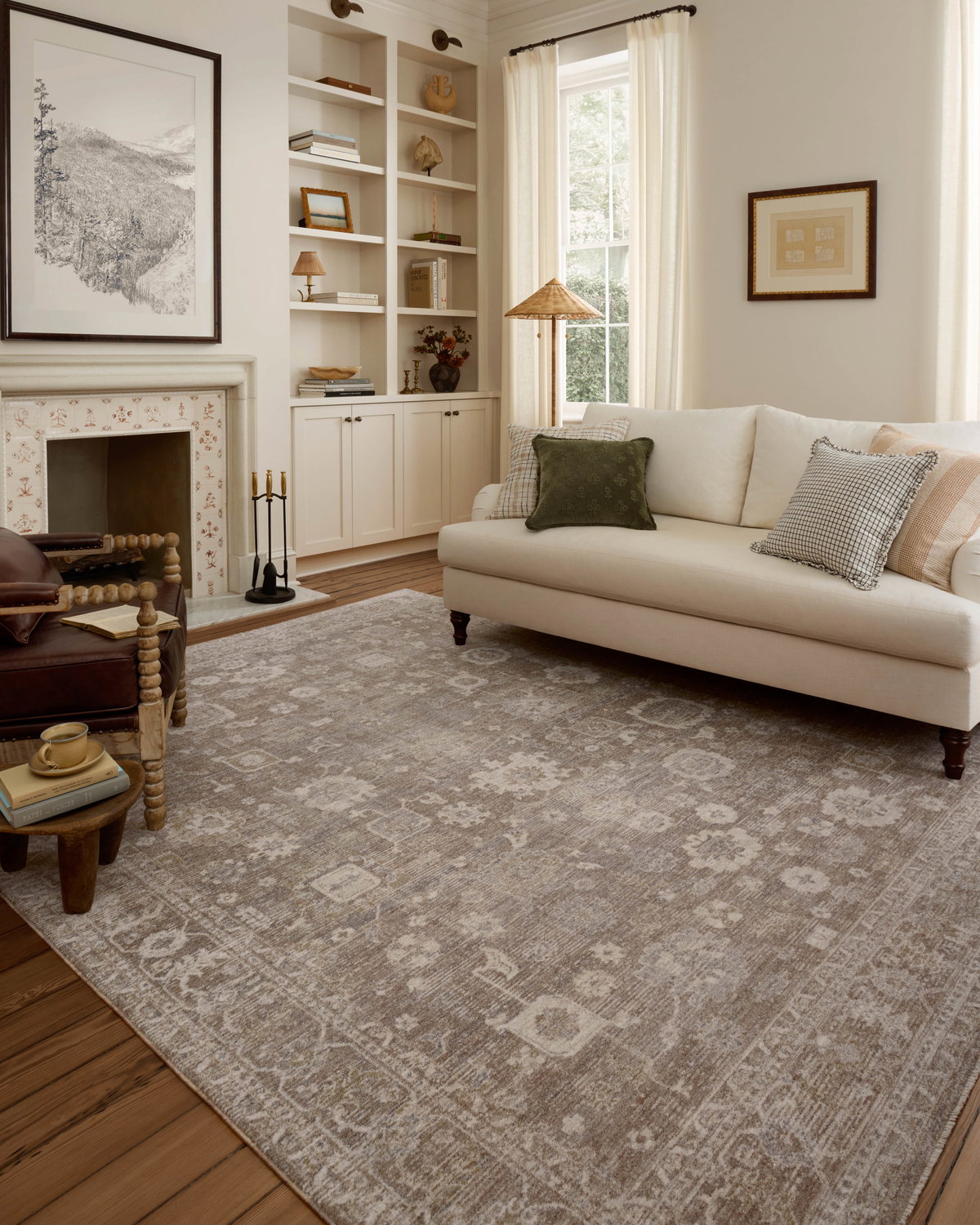 Chris Loves Julia x Loloi Louisa Rug, 5'3" length x 5'3" width View 4