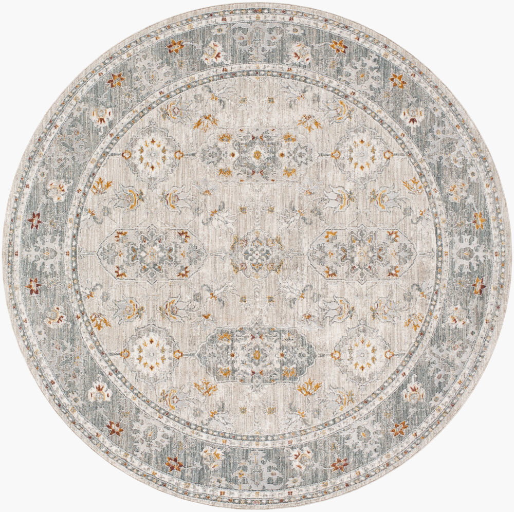 Dresden Machine Woven Rug, by Surya, 6'6.74" length x 6'6.74" width