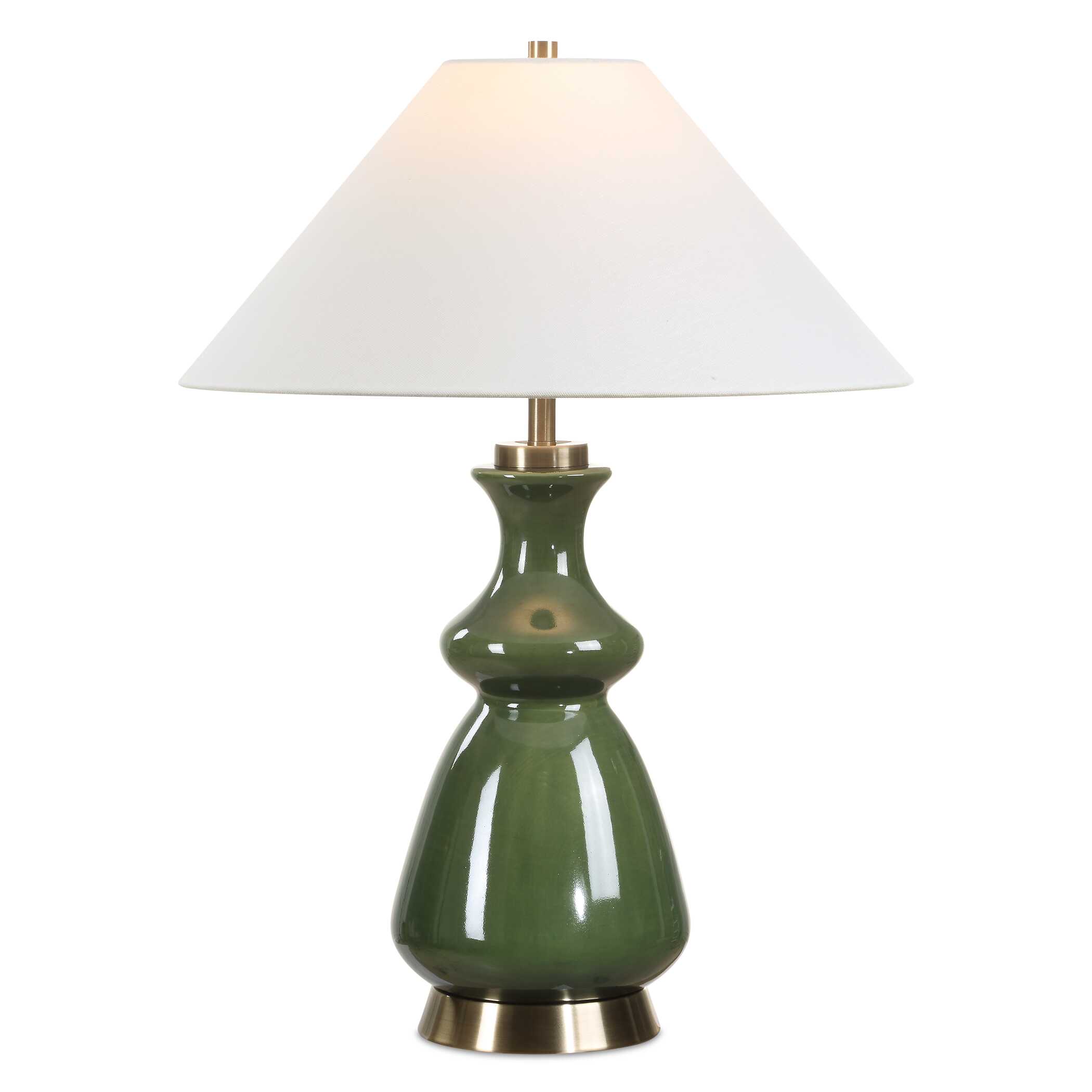 Green Thumb Table Lamp, by Uttermost, 18.5" width x 27.5" height x 18.5" depth View 1