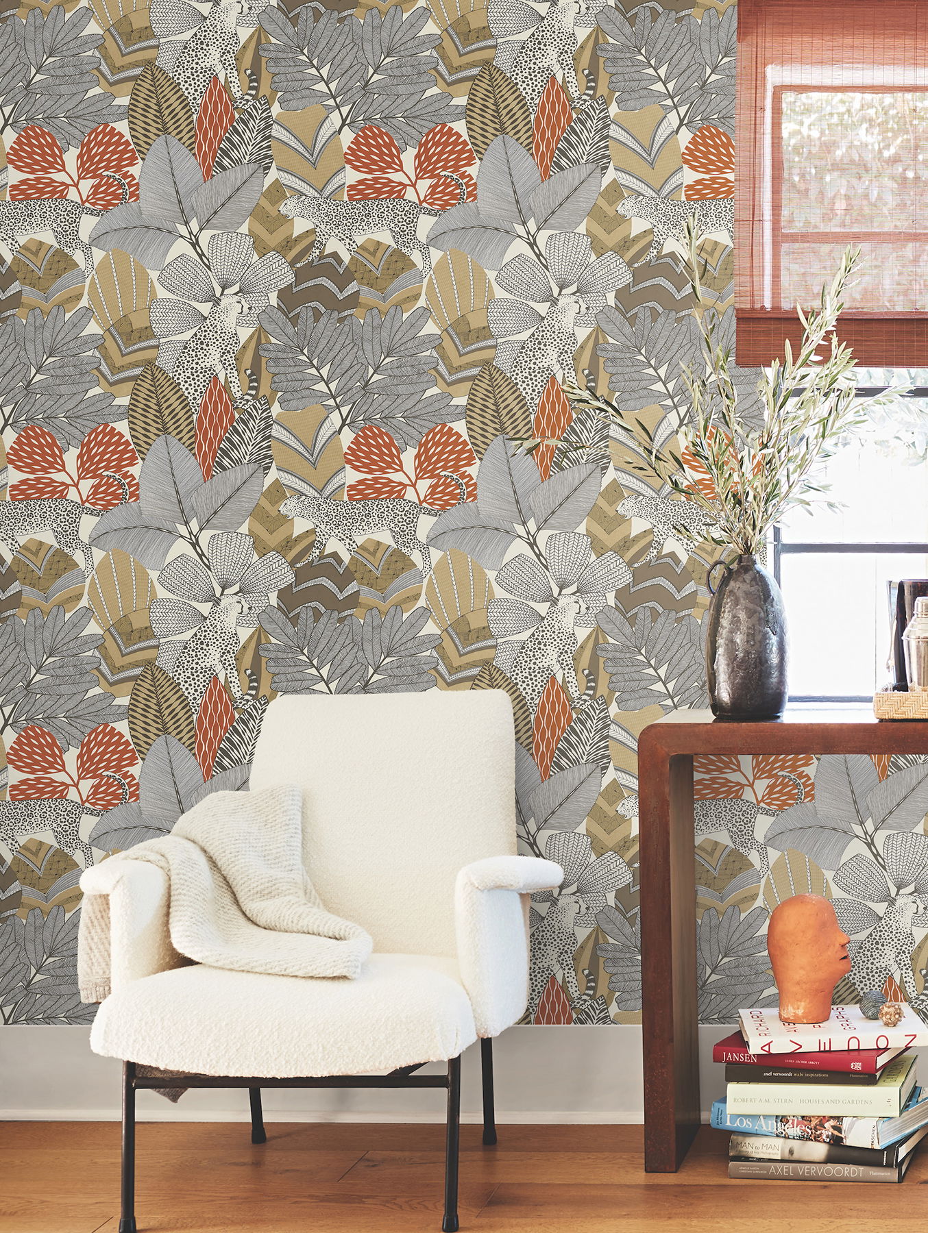 Namiri Ochre Wallpaper large image 