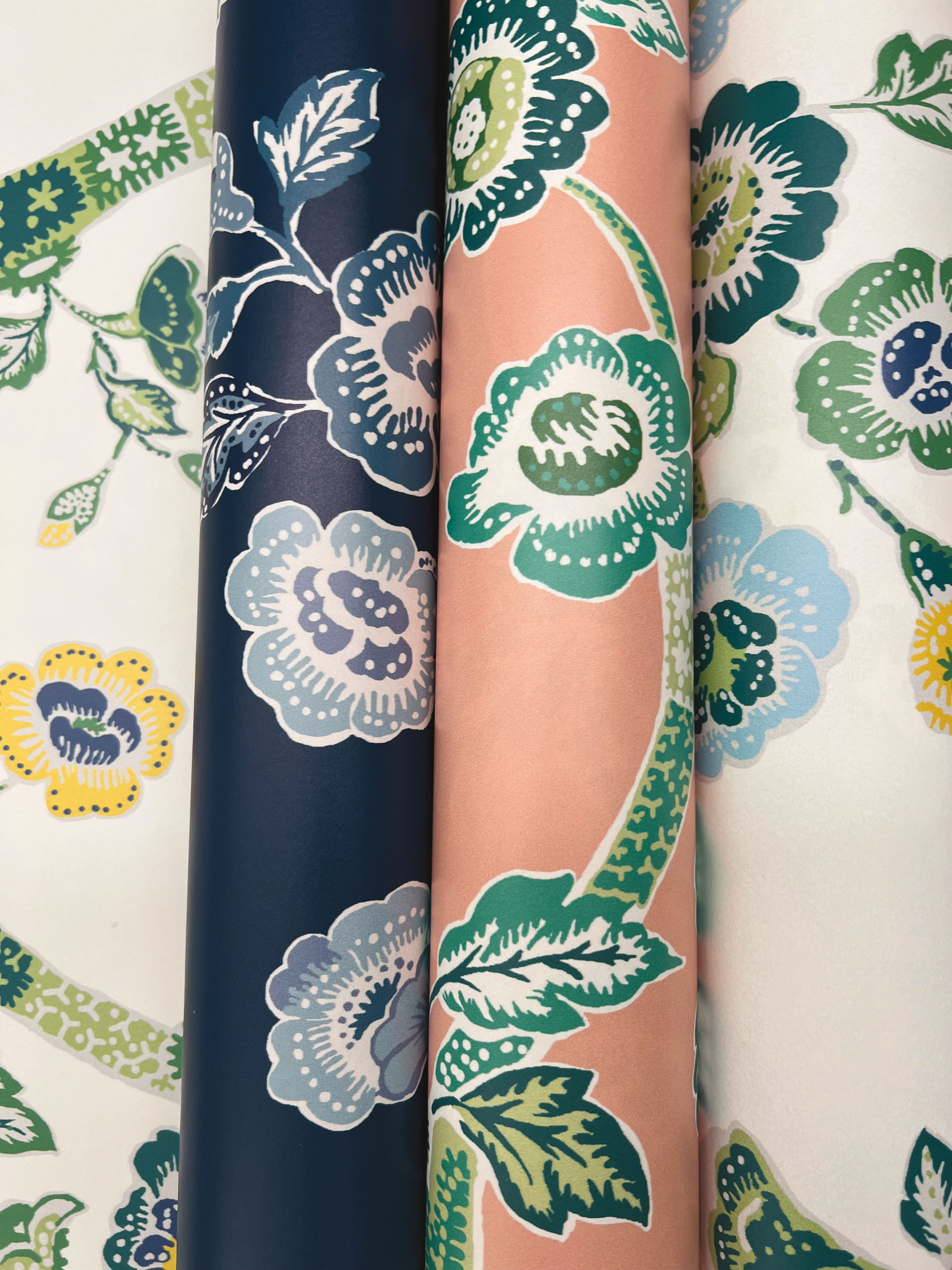 Temple Garden Bardados Green Peel & Stick Wallpaper large image 