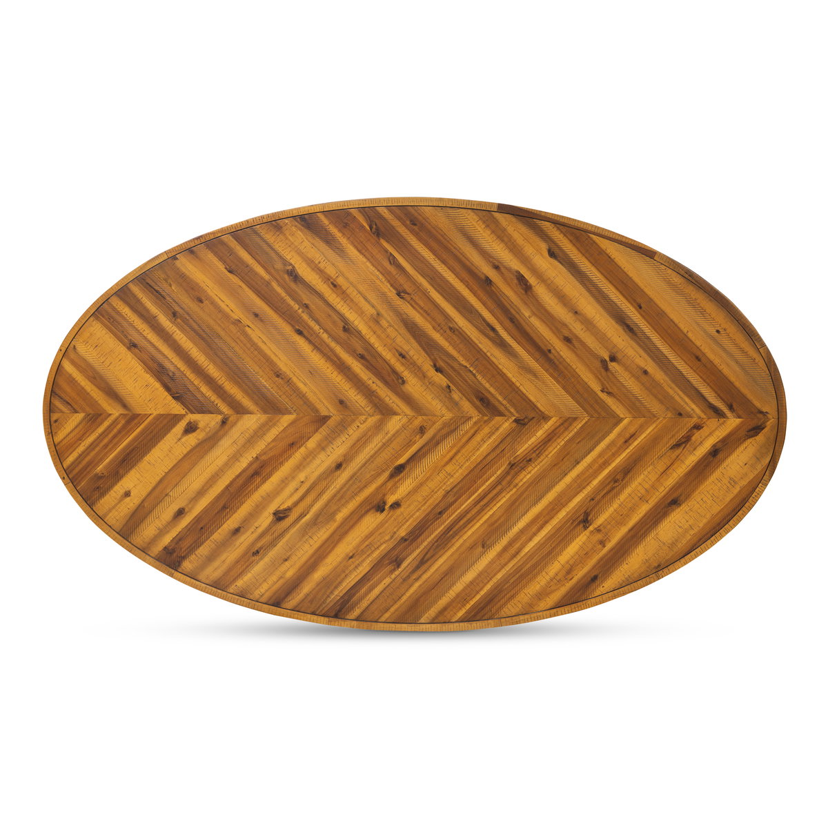 Parq Oval Dining Table Amber, by Moe's Home, 72" width x 30.5" height x 42.5" depth View 5