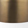 Sanne Antiqued Gold Metal with Silver Foil Large Pendant Light, by Mercana, 23.5" length x 23.5" width x 25.5" height thumbnail 8