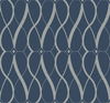 Graceful Geo Navy & Silver Wallpaper thumbnail 0