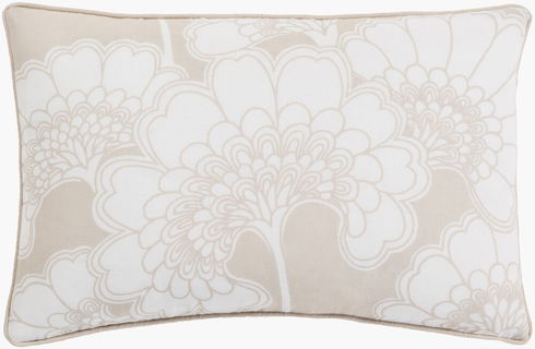 Japanese Floral Lumbar Pillow