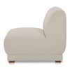 Fraser Slipper Chair Off White, Accent Chair by Moe's Home, 35.4" width x 31.5" height x 36.6" depth thumbnail 3
