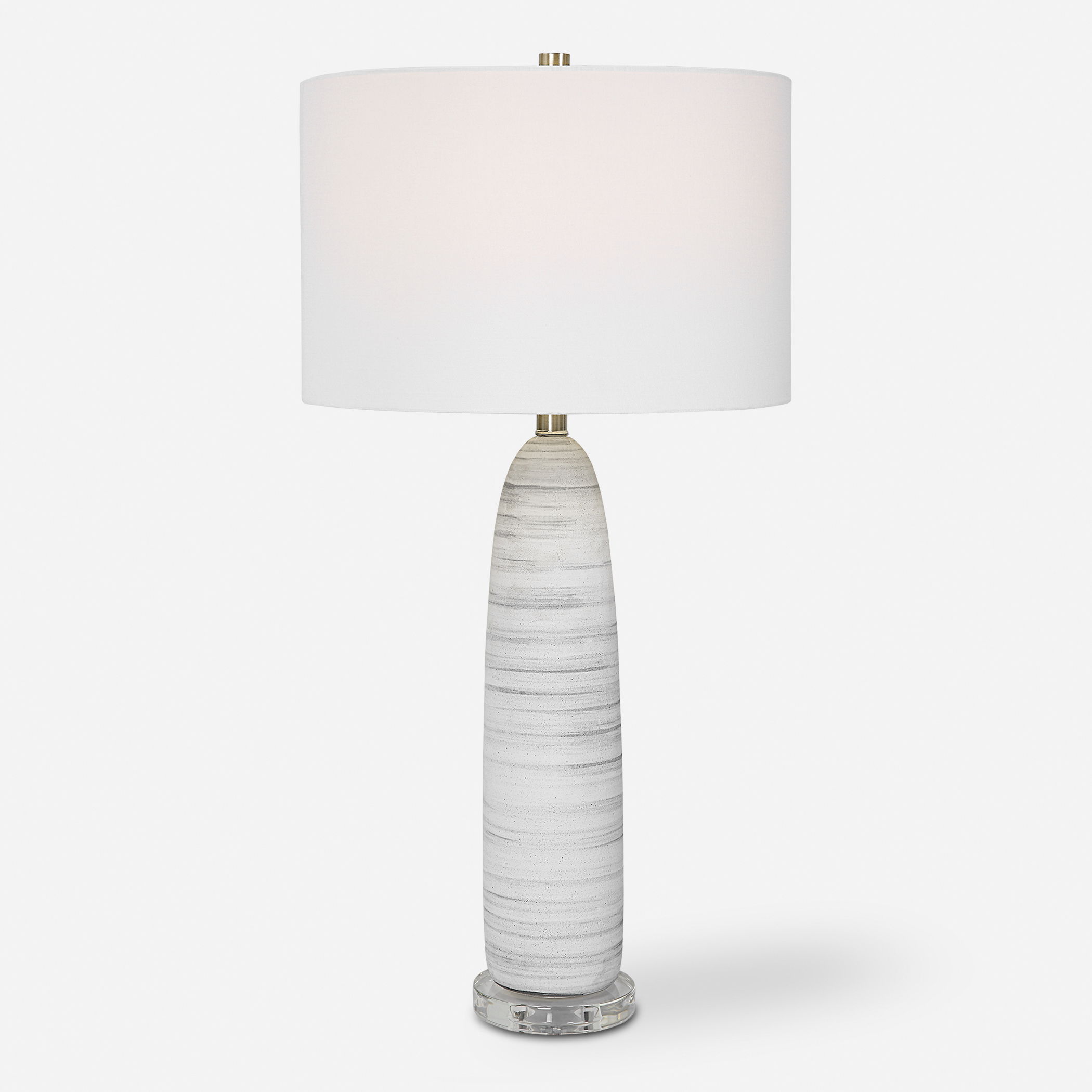 Levadia Matte White Table Lamp large image 