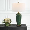 Verdell Green Table Lamp, by Uttermost, 1'5" width x 2'5" height x 1'5" depth thumbnail 2