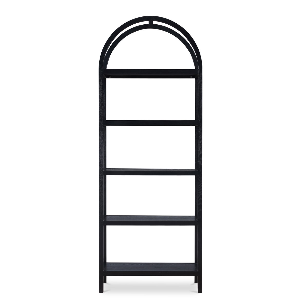 Eero Bookcase Black, Shelving & Bookcase by Moe's Home, 30" width x 80" height x 16" depth View 3
