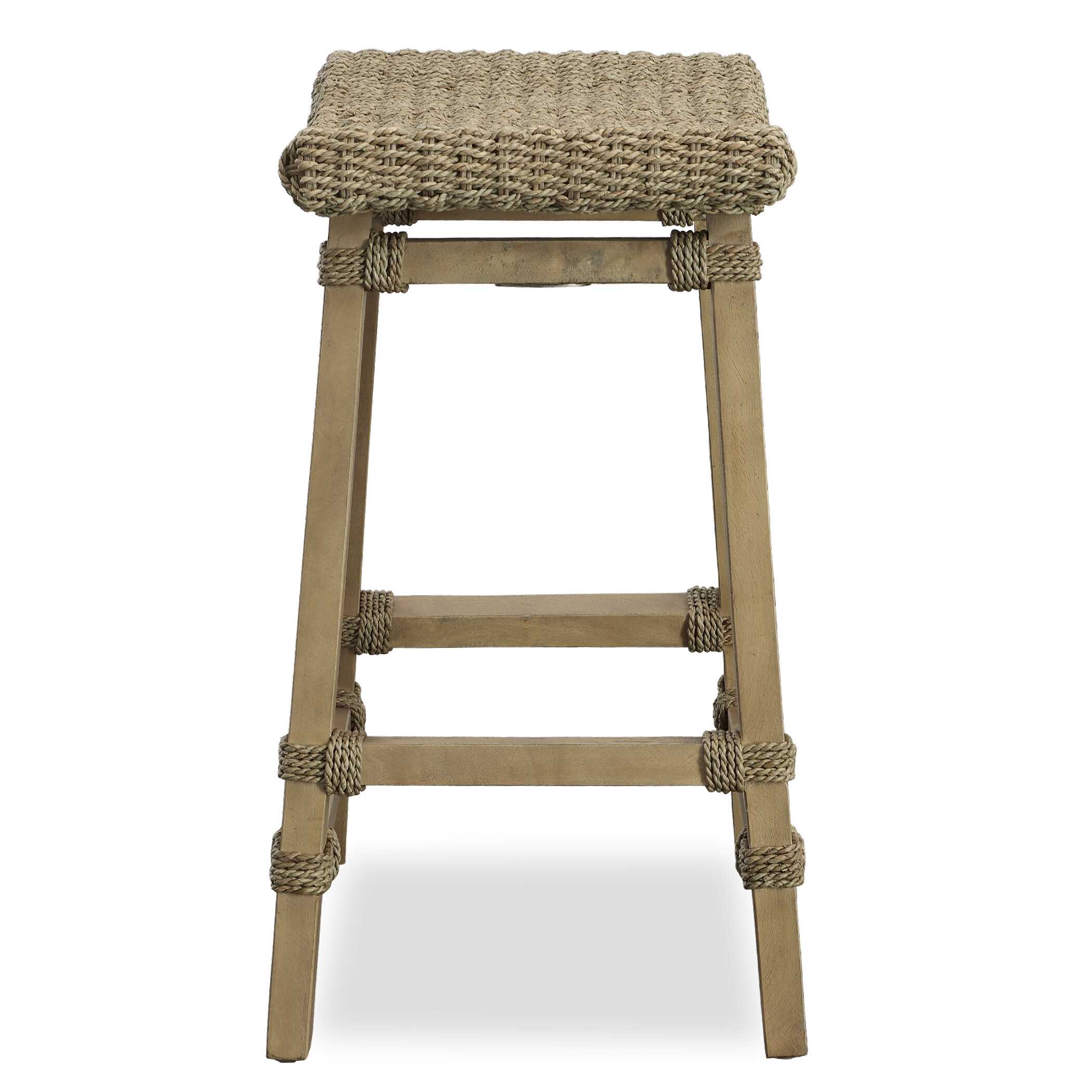 Everglade Sea Grass Counter Stool, Furniture by Uttermost, 20" width x 26.5" height x 15.5" depth View 6