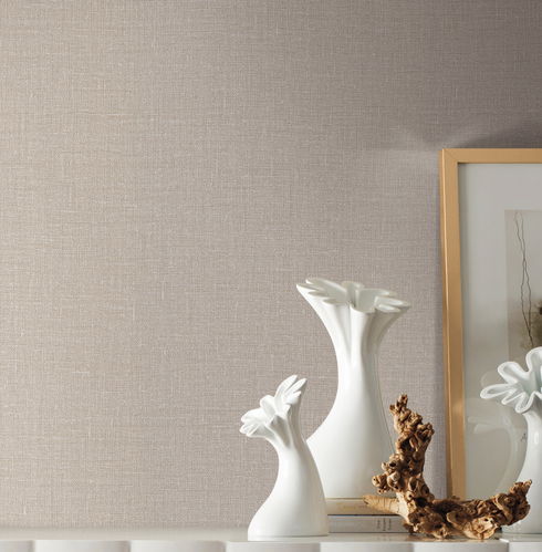 Gesso Weave Linen Wallpaper