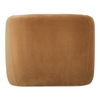 Faye Accent Chair Tan Faux Mohair thumbnail 3