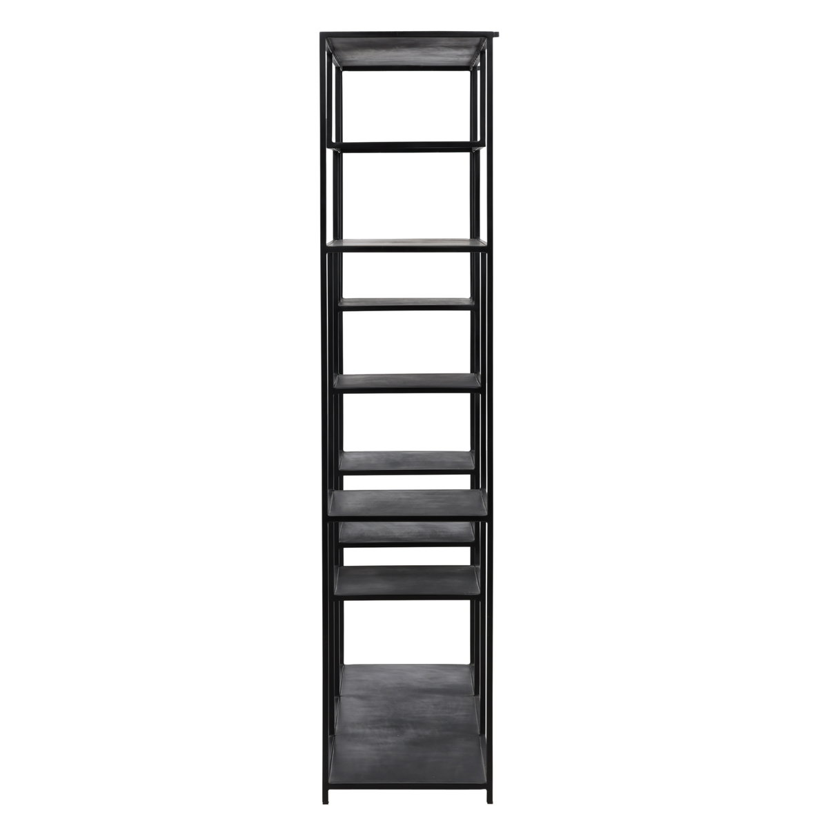 Daren Bookcase Black, Shelving & Bookcase by Dovetail, 71" width x 71" height x 16" depth View 3