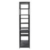 Daren Bookcase Black, Shelving & Bookcase by Dovetail, 71" width x 71" height x 16" depth thumbnail 3