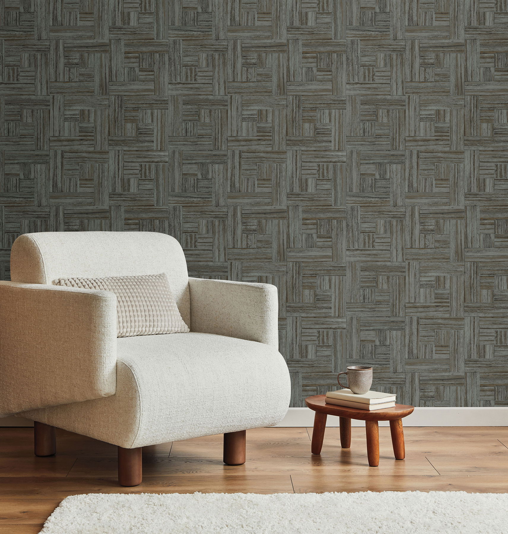 Tesselle Black Wallpaper large image 