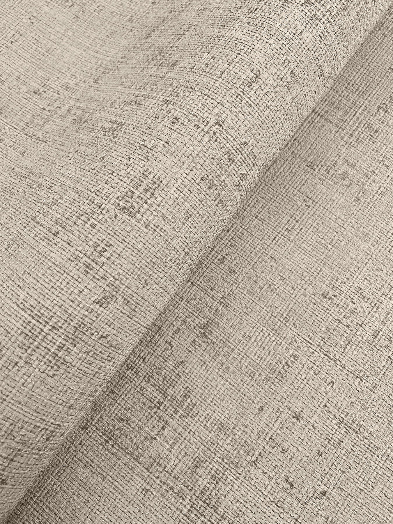 Alma Grey Faux Weave Wallpaper large image 