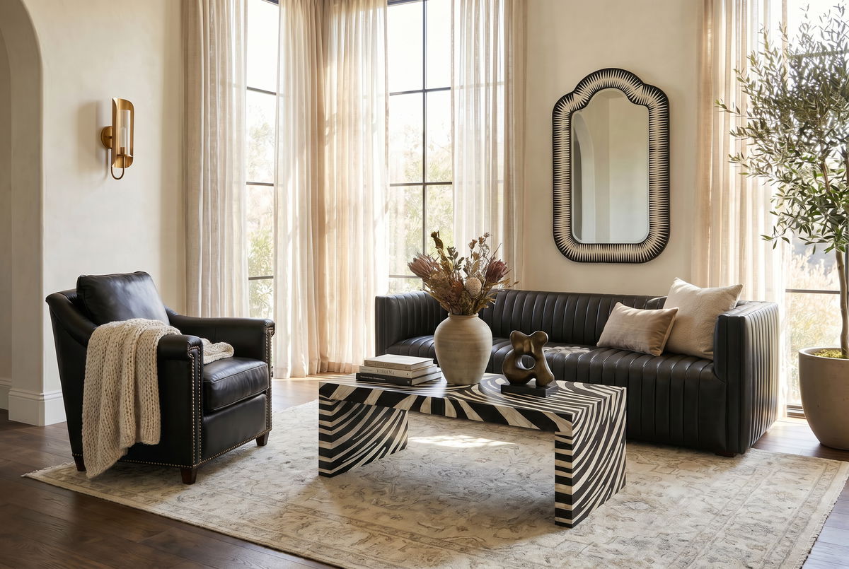 Everett Sofa, by Sarreid, 3' length x 8' width x 2'5" height View 14