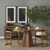 Jovani 48' Solid Light Brown Mango Wood Round Dining Table, by Mercana, 48" length x 48" width x 30" height thumbnail 3