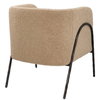 Jacobsen Tan Shearling Barrel Chair, Accent Chair by Uttermost, 28" width x 29" height x 27" depth thumbnail 7