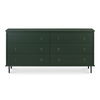 Reagan 6 Drawer Dresser Deep Green, by Moe's Home, 63" width x 30.25" height x 18.5" depth thumbnail 1