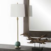 Bledel Brass Buffet Lamp, Table Lamp by Uttermost, 12" width x 36.25" height x 12" depth thumbnail 4