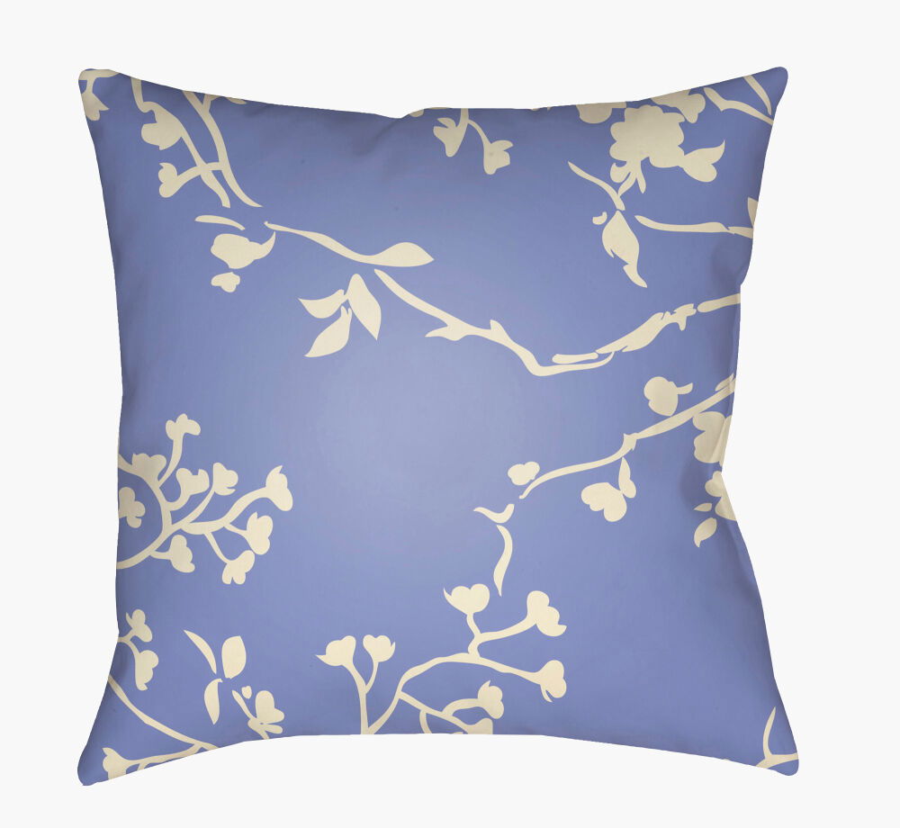 Chinoiserie Floral Accent Pillow, Decorative Pillow by Surya, 20" length x 20" width
