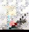 Seawater Diamond Trellis Navy & White Peel & Stick Wallpaper thumbnail 1