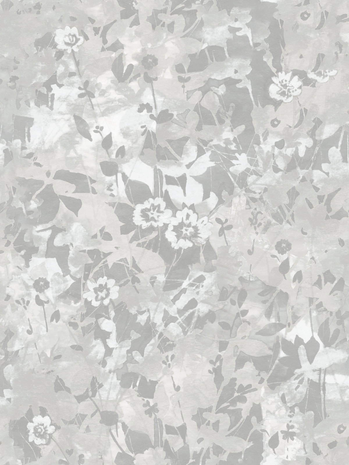 Wildflower Shadows Grey Peel & Stick Wallpaper, by York Wall, 18'10.8" length x 1'6" width x 0.02" depth