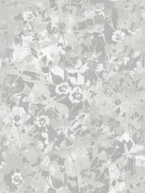 Wildflower Shadows Grey Peel & Stick Wallpaper