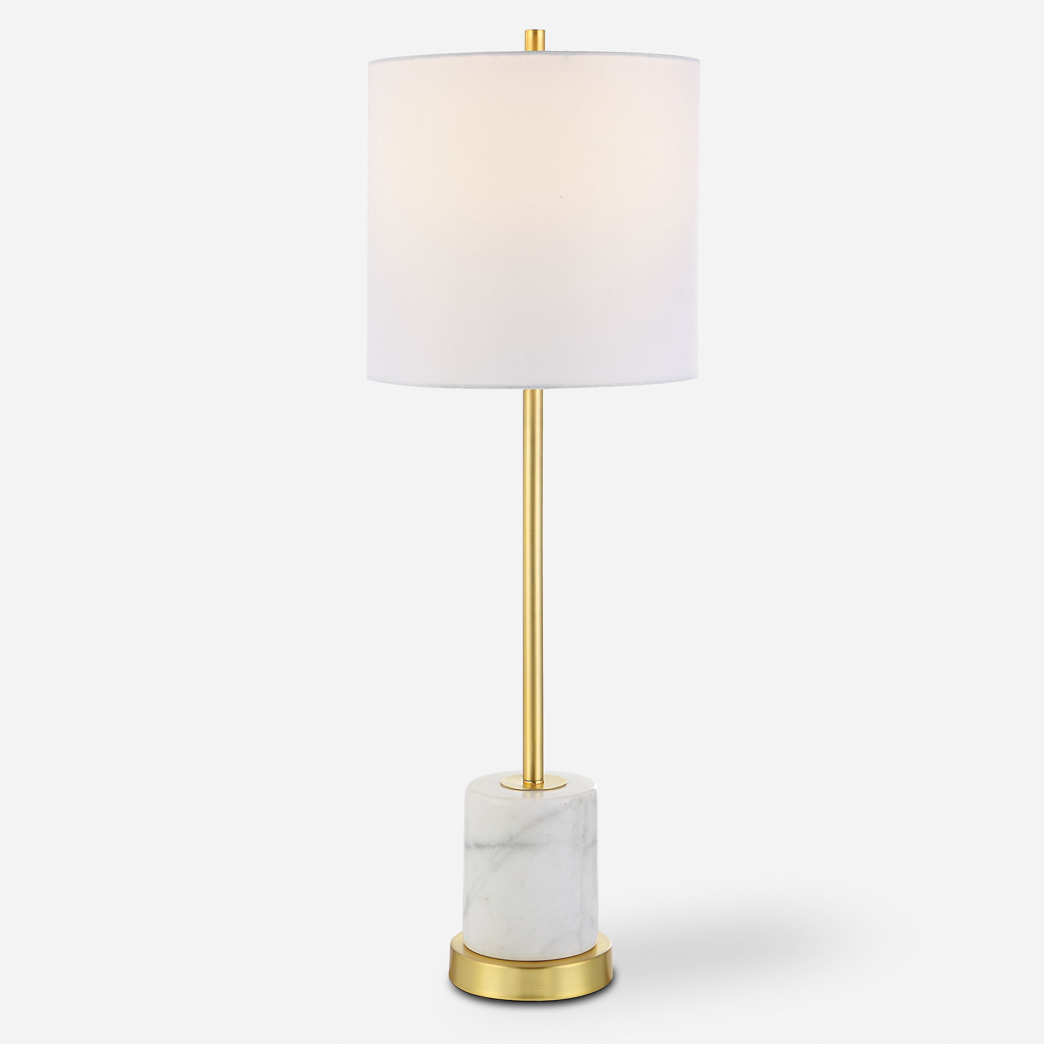 Turret Gold Buffet Lamp large image 