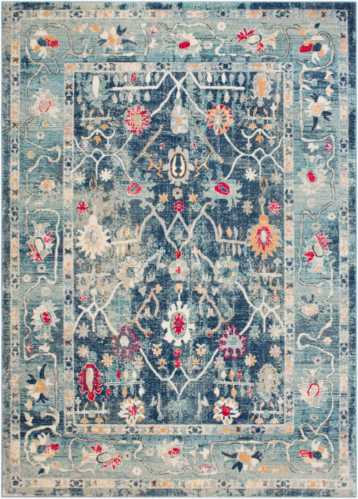 Bohemian Machine Woven Rug, by Surya, 7'3.8" length x 5'2.99" width