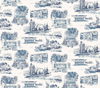 Modern Vista Toile Navy Wallpaper thumbnail 0
