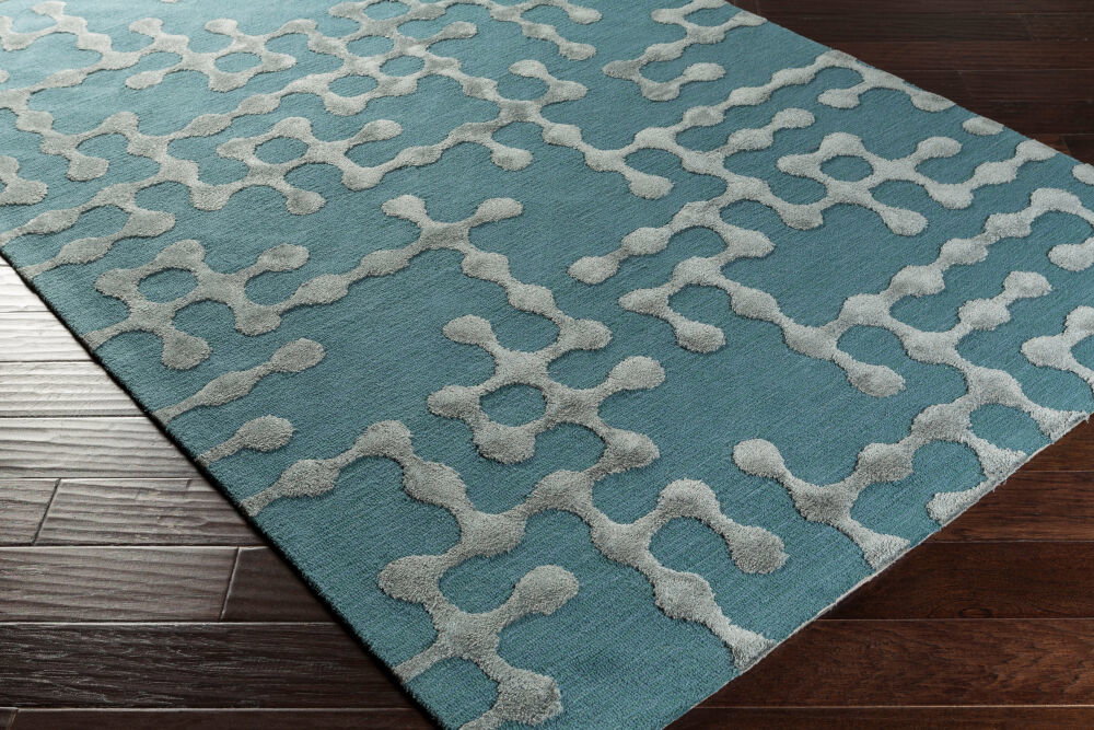 Gable Handmade Rug, by Surya, 1'6" length x 1'6" width