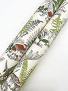 Mushroom Garden Toile Red & Green Wallpaper thumbnail 3