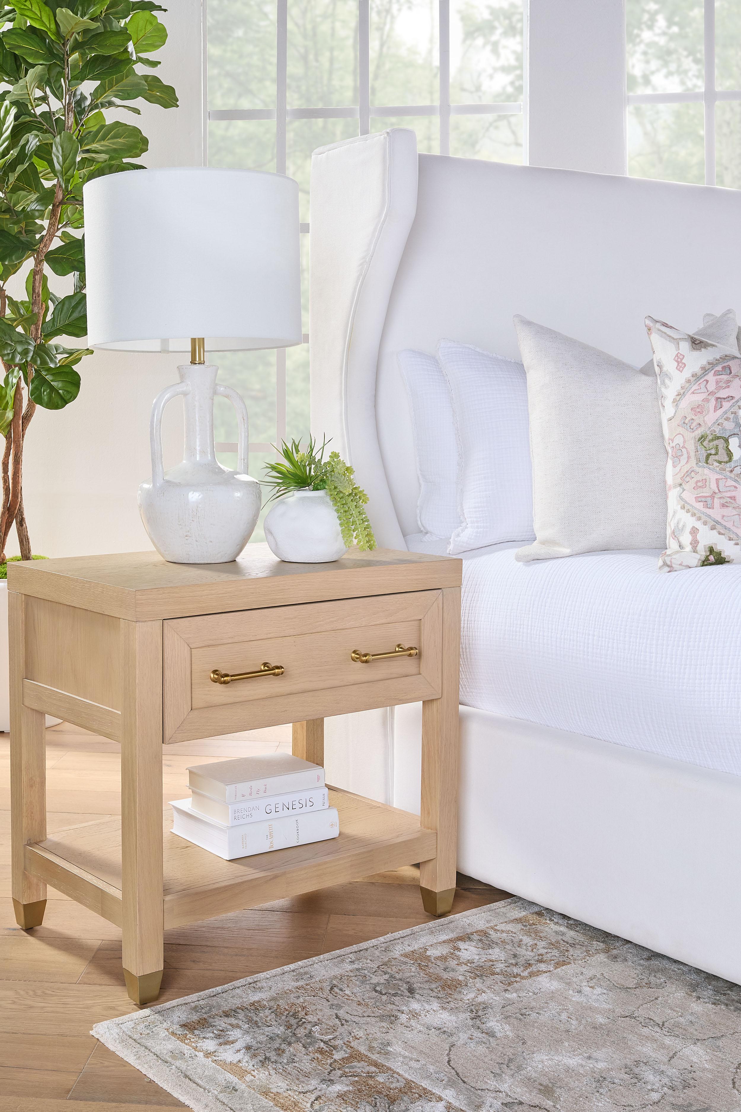 Stella 1-Drawer Nightstand large image 