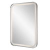 Crofton Lighted Nickel Vanity Mirror, by Uttermost, 22.25" width x 32.25" height x 2.12" depth thumbnail 7