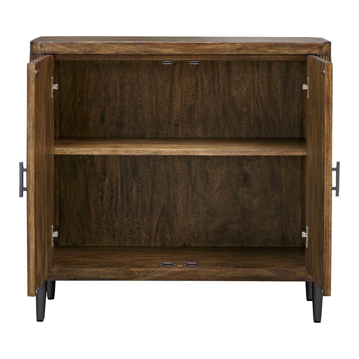 Pinstripe Tambour 2 Door Cabinet, Furniture by Uttermost, 36" width x 34.25" height x 14" depth View 6
