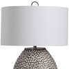 Cyprien Gray White Table Lamp, by Uttermost, 1'6" width x 2'4.25" height x 1'6" depth thumbnail 7