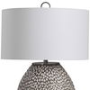 Cyprien Gray White Table Lamp, by Uttermost, 18" width x 28.25" height x 18" depth thumbnail 7