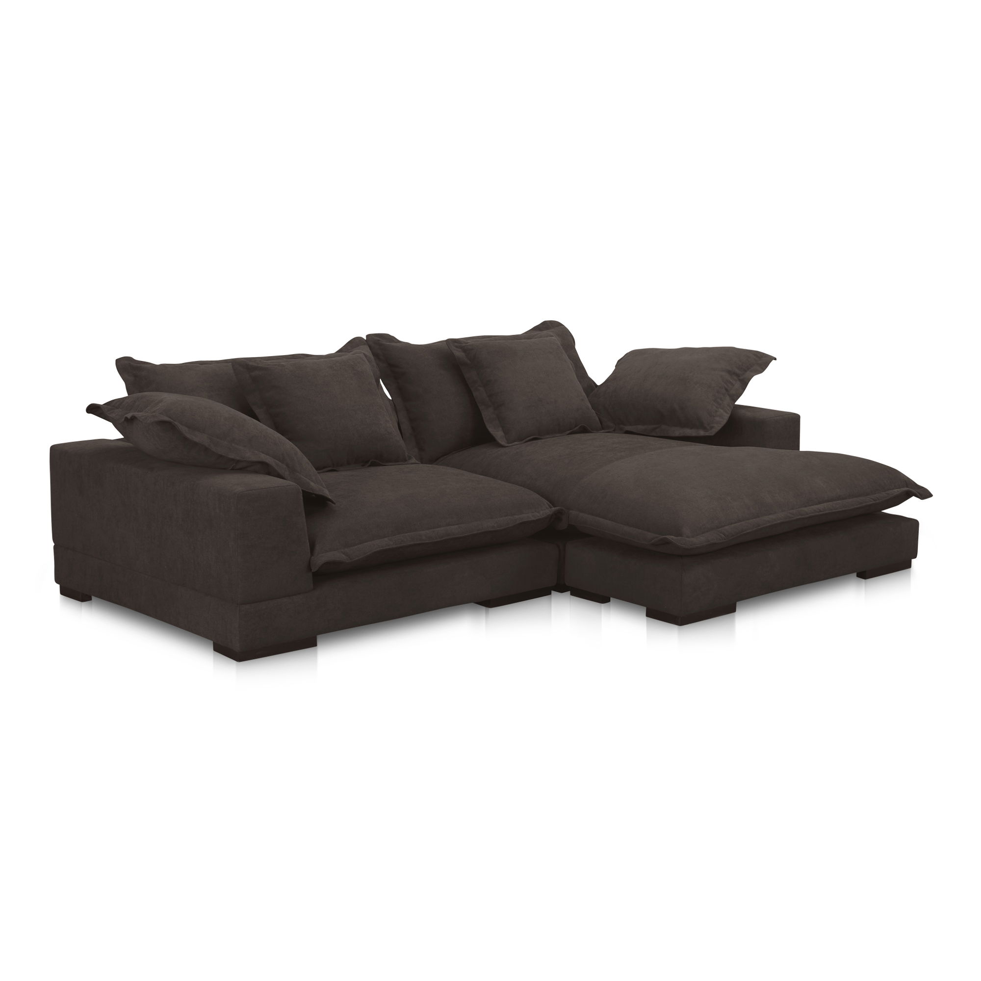 Daydream Sectional Dark Brown large image 