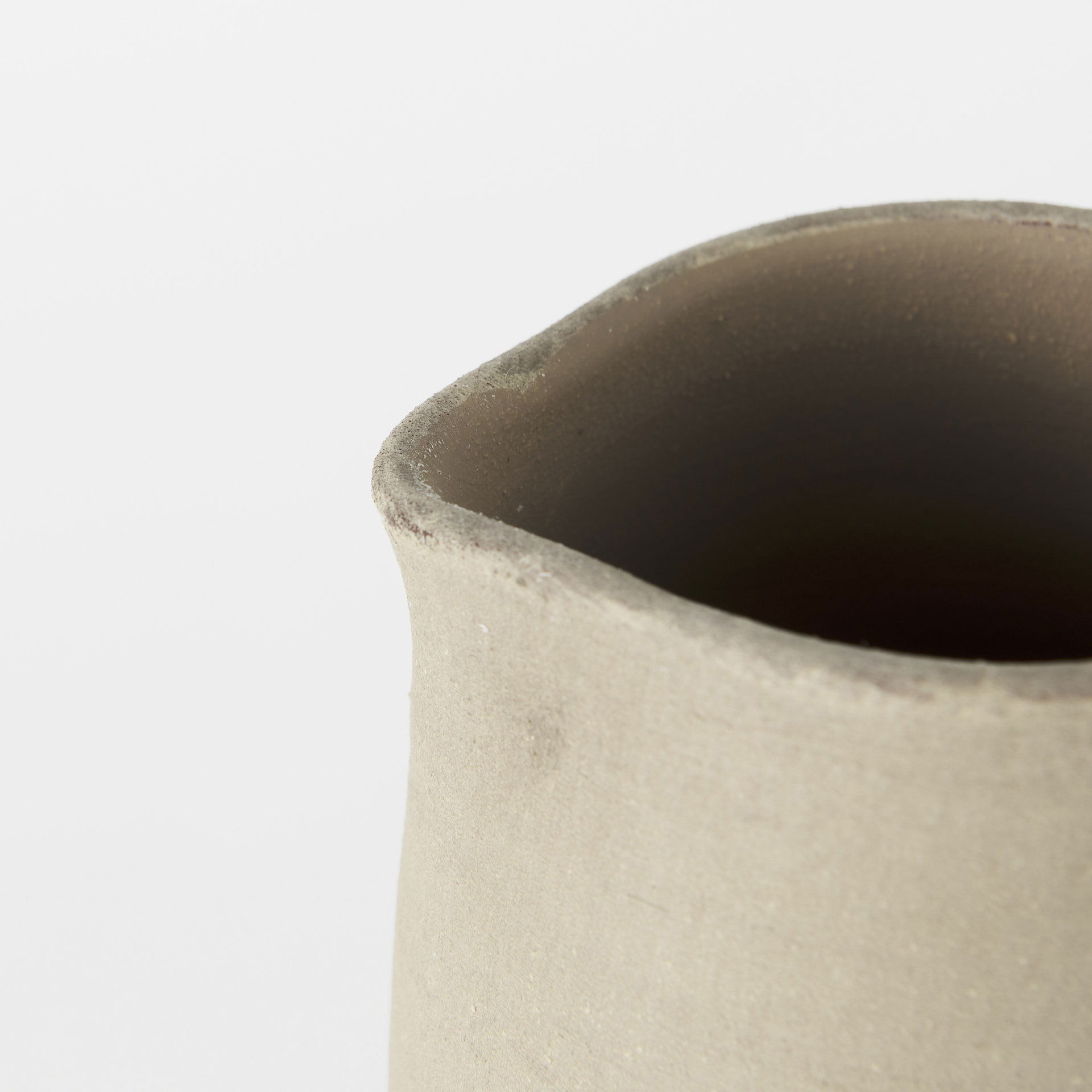 Garand Large 18.8H Two-Toned Black/Natural Ceramic Jug large image 
