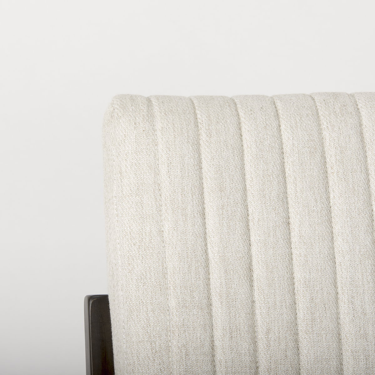 Tahoe Cream Fabric and Black-Brown Wood Dining Chair, by Mercana, 20.08" length x 24.8" width x 33.66" height View 10