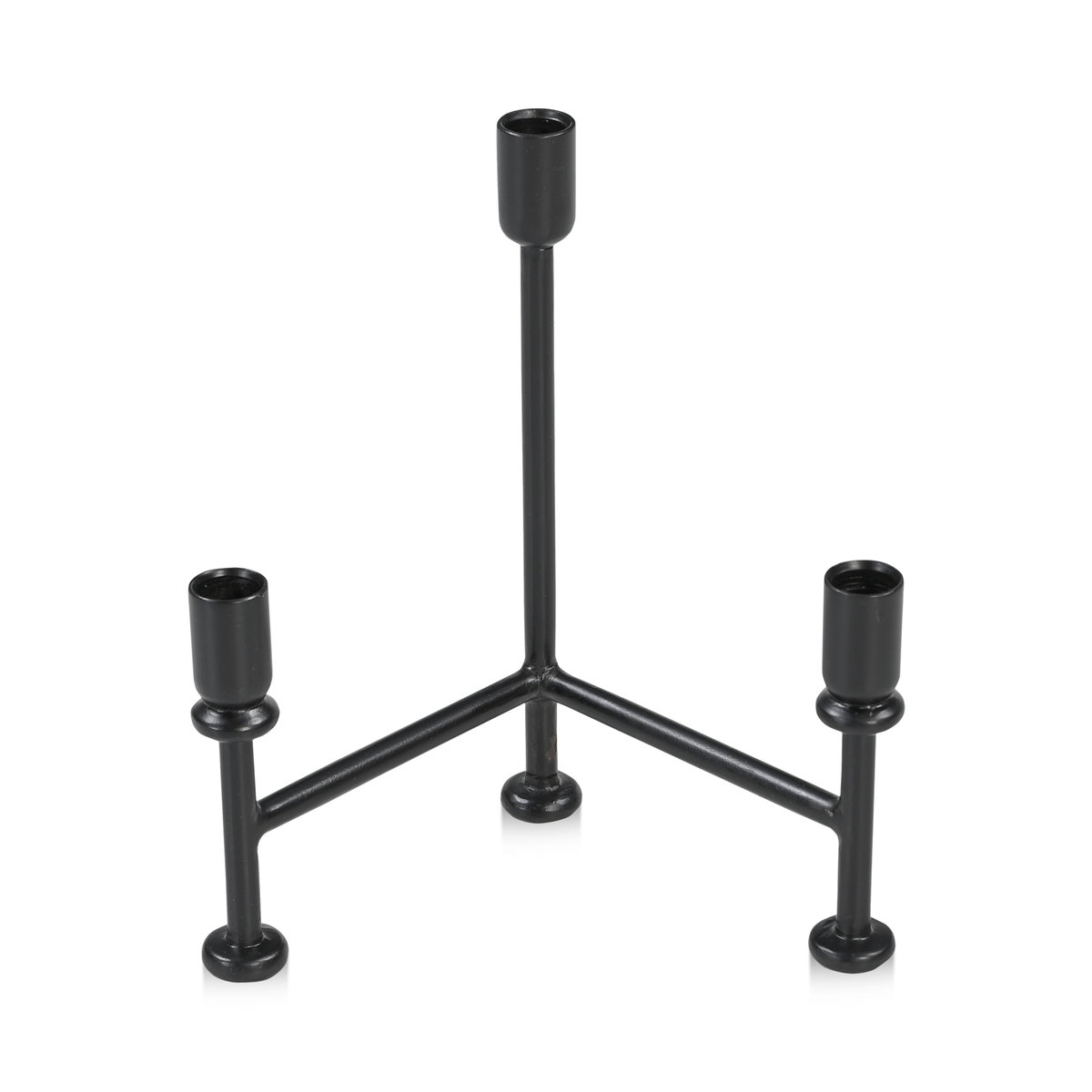 Cicero Candle Holder Black, Decor by Moe's Home, 9" width x 11" height x 6" depth View 3