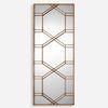 Kennis Gold Leaf Leaner Mirror, by Uttermost, 29" width x 70" height x 1.5" depth thumbnail 1