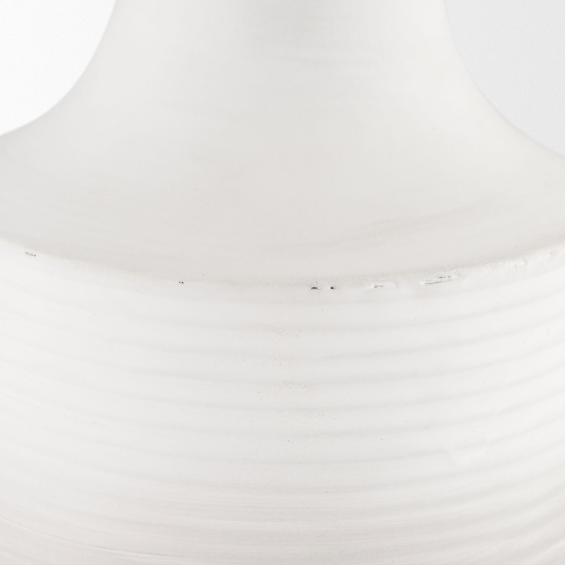 Toru Medium White with Grey Ombre Metal Vase, by Mercana, 7.87" length x 7.87" width x 19.88" height View 6